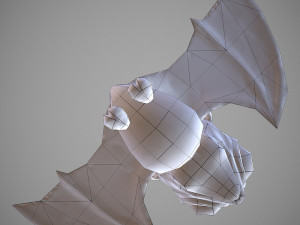 bat cartoon 3D 모델