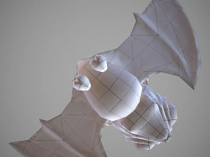 bat cartoon 3D Model