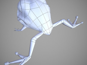 frog cartoon 3D Model