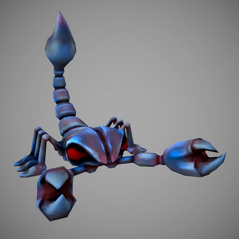 scorpion cartoon 3D Model .c4d .max .obj .3ds .fbx .stl .blend 