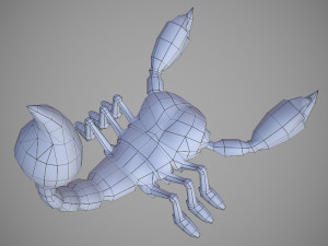scorpion cartoon 3D Model