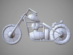 chopperland cartoon 3D Model