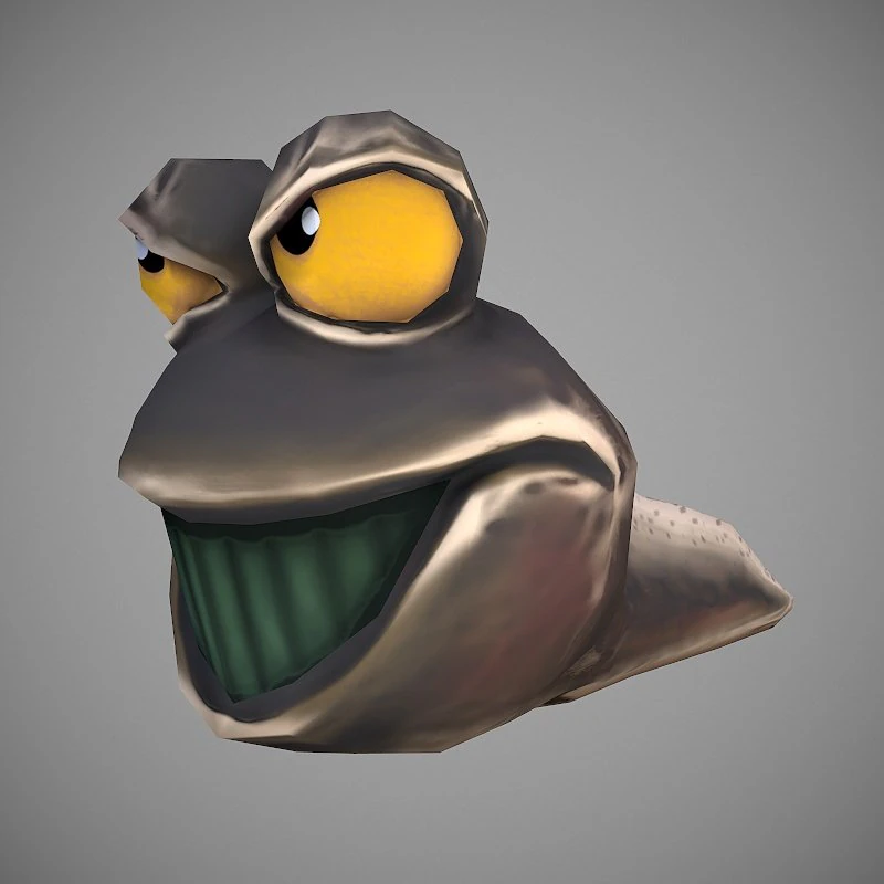 tadpole cartoon 3D Model .c4d .max .obj .3ds .fbx .stl .blend 