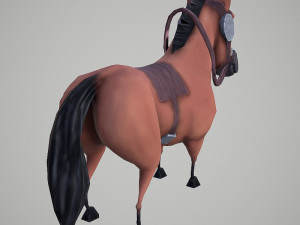 horse cartoon 3D 모델