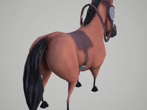horse cartoon 3D Model