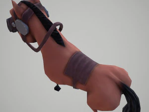 horse cartoon 3D Model