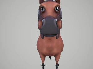 horse cartoon 3D Model