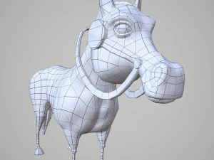 horse cartoon 3D Model