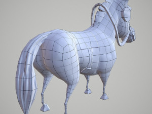 horse cartoon 3D 모델