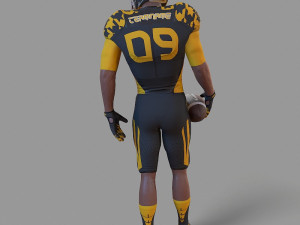 american football player 3D Model