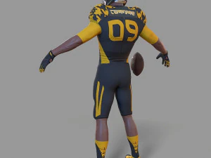 american football player 3D Model