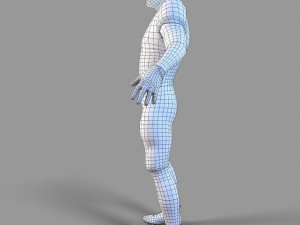 american football player 3D Model