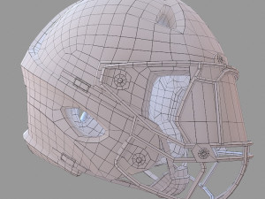 american football player 3D Model