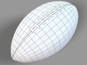 american football player 3D Model