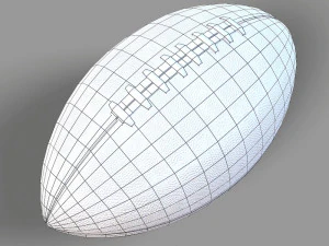 american football player 3D Model