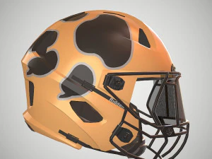 casco da football Modello 3D