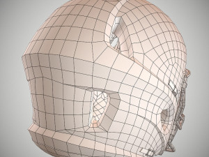 football helmet Model 3D