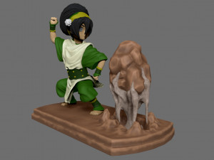 toph the earth bender Modelo de Impressão 3D