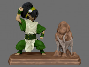 toph the earth bender Modelo de Impressão 3D