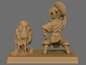 toph the earth bender Modelo de Impressão 3D
