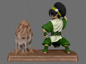 toph the earth bender Modelo de Impressão 3D