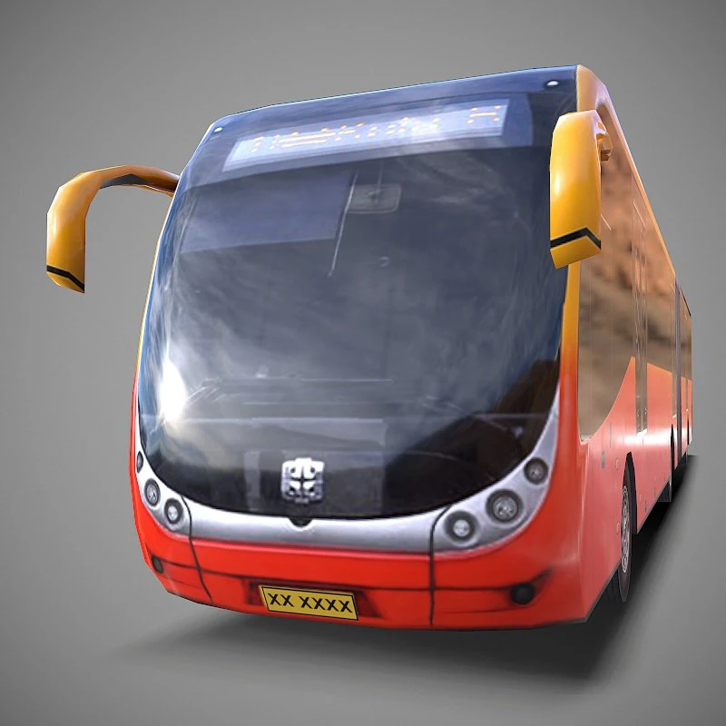 bus type2 3D Model .c4d .max .obj .3ds .fbx .stl .blend 