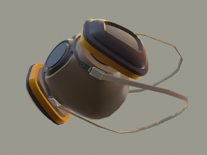 hazmat suit rigged 3D Model