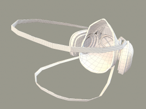 hazmat suit rigged 3D Model