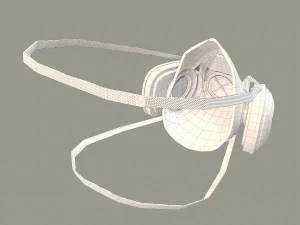 hazmat suit rigged 3D Model