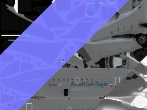 &aacute;guia americana crj200 Modelo 3D
