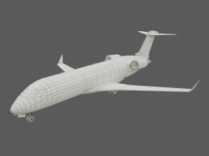 crj200 american eagle 3Dモデル