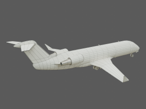 crj200 american eagle 3Dモデル