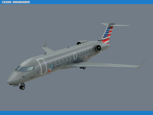 crj200 american eagle 3Dモデル