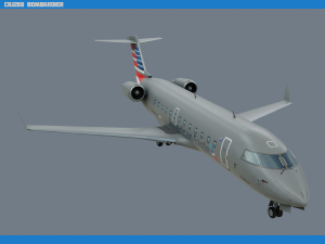 crj200 american eagle 3Dモデル
