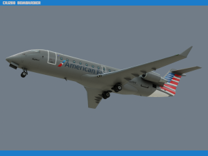 crj200 american eagle 3Dモデル