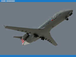 crj200 american eagle 3Dモデル