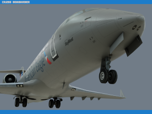 crj200 american eagle 3Dモデル