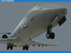&aacute;guia americana crj200 Modelo 3D