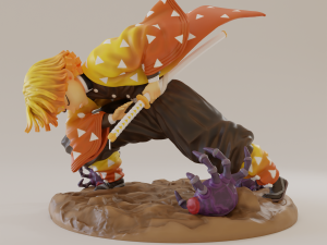 zenitsu thunder breathing 3D Print Model