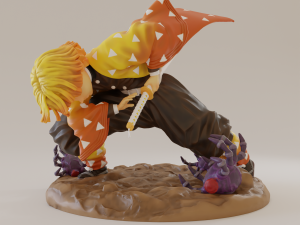 zenitsu thunder breathing 3D Print Model