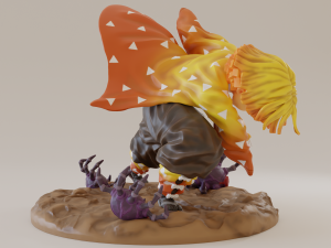 zenitsu thunder breathing 3D Print Model