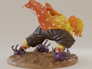zenitsu thunder breathing 3D Print Model