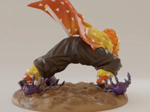 zenitsu thunder breathing 3D Print Model