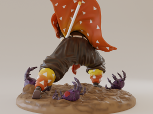 zenitsu thunder breathing 3D Print Model