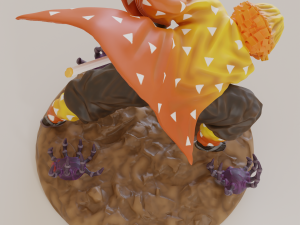 zenitsu thunder breathing 3D Print Model