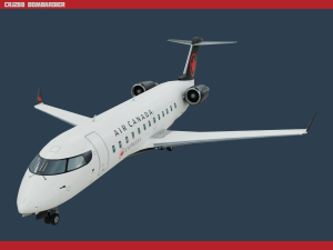 crj200 air canada 3D Model