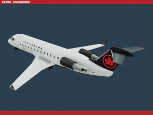 crj200 air canada 3D Model