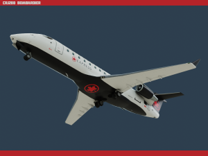 crj200 air canada 3D Model