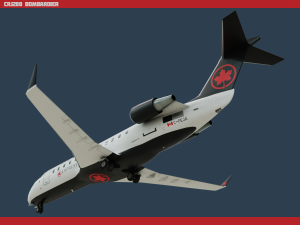 crj200 air canada 3D Model