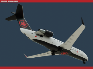 crj200 air canada 3D Model